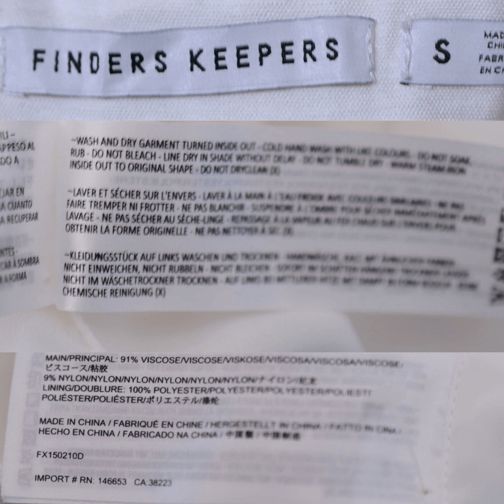 Finders Keepers Halter White Basic Instinct Dress… - image 12