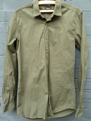 Farah Vintage men's shirt green shirt 