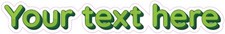 NOT A SEW ON PATCH Custom Your Text Here HTV Heat Transfer Vinyl Iron On GREEN