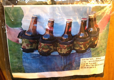 Camo Pack Beer Pop Can Bottle Holder Holster Belt Camo Fanny