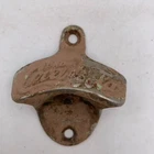 VTG Wall Mount Bottle Opener Drink Coca Cola Old Antique Used Cast Metal