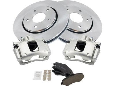TRQ 79XS79P Front Brake Pad Rotor and Caliper Set Fits 2012 Ram C/V