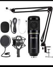 Condenser Microphone Bundle, BM-800 Mic Set for Studio Recording Brocasting