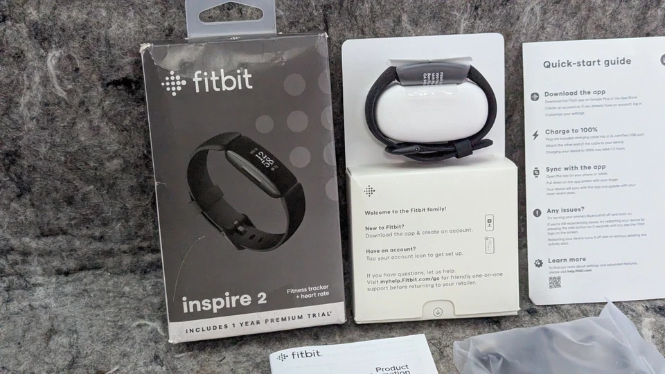 Fitbit Inspire 2 Health & Fitness Tracker for Workouts, Heart Rate (Black Band) - Image 2 of 4