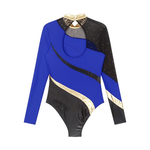 Women Lyrical Dance Performance Gymnastic Leotard Workout Ballet Dancing Unitard - Picture 20 of 52