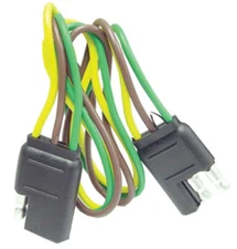 WH10320 3-Wire Universal Flat Connector, 16 ga, 12" Ready Wired #E303120