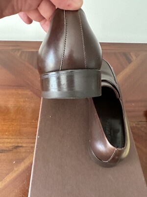 $1200 Louis Vuitton Brown Leather Penny Loafers US 9.5 UK  display picture 1