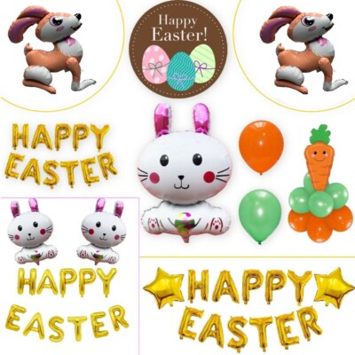 Osterhase Luftballons Hase selbstaufblasend Banner Kindergeburtstag Party BALONS  