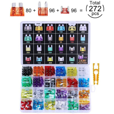 272PC Car Fuse Blade Fuses Truck Blade The Fuse Insurance Insert Insurance Kit