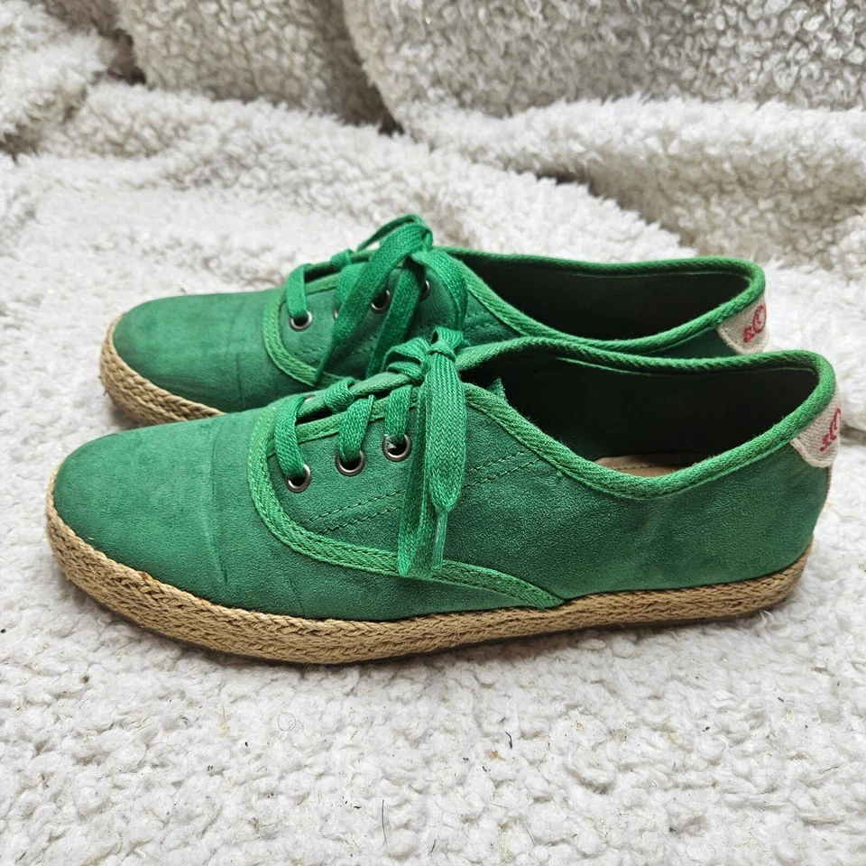 Zapatillas bajas alpargata de lona verde S. Oliver talla 41 Foto 3 de 4