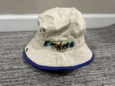 Jacobson Hat Company White Bucket Hat With Zoo Animals
