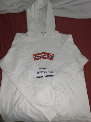 supreme cdg white hoodie