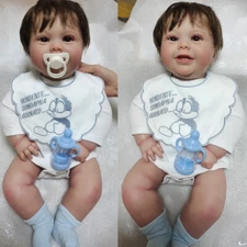 20"/24" Lifelike Reborn Baby Dolls Boy Full Body Vinyl Body Newborn baby Dolls