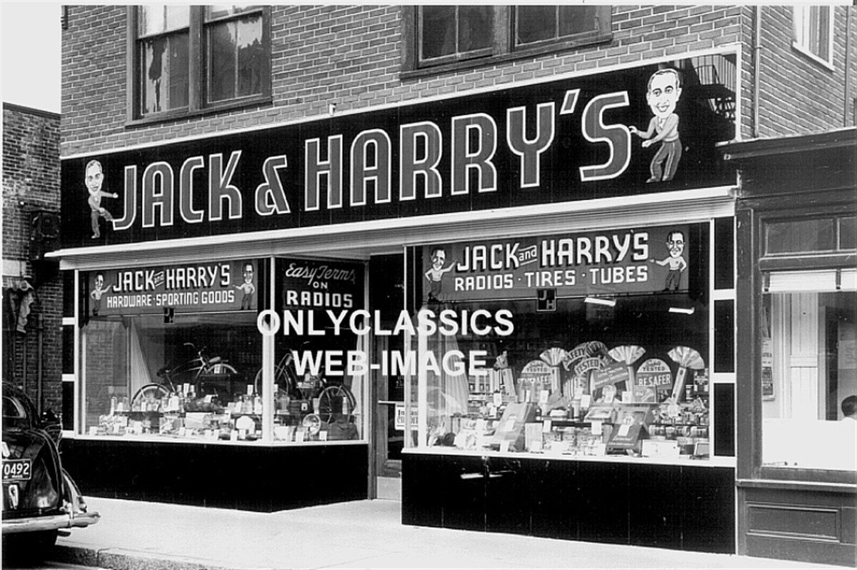 1941 JACK-HARRY'S HARDWARE STORE BICYCLE NEW BEDFORD MA PHOTO
