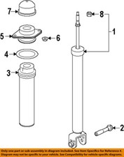NISSAN OEM 12-25 Altima Rear Suspension Shocks Components-Top Nut 01223N006U