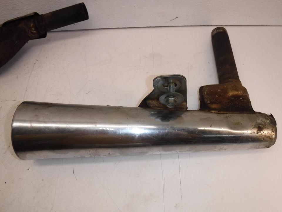 1980 yamaha xs850s EXHAUST HEADERS PIPES 3J2-14710-02-00 full muffler - Image 2 of 4