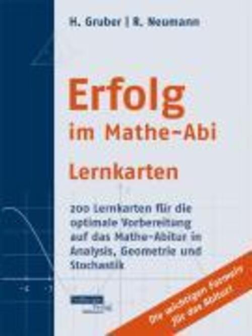 Thumbnail - Helmut Gruber (u. A.) | Erfolg Mathe-abi Lernkarten | Taschenbuch |