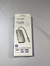 Docking station quad monitor