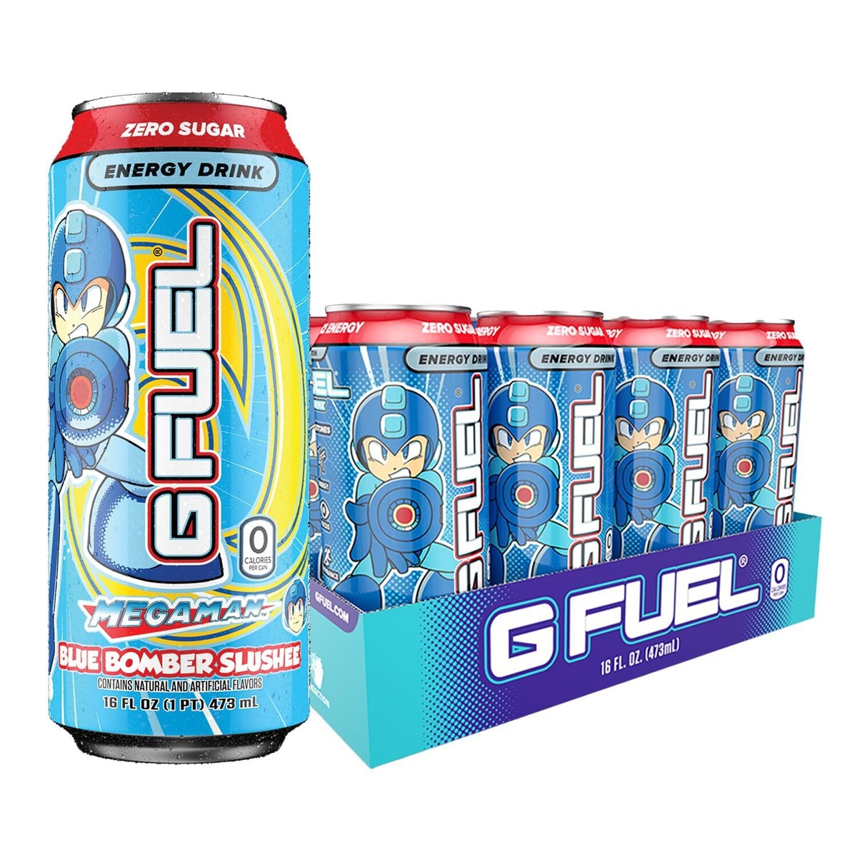 G Fuel Blue Bomber Slushee Energy Drink 16 oz Zero Sugar Caffeine