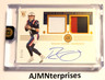 Bailey Zappe RPA #46/50 Dual Swatch Auto On Card 2022 Encased JETS Chiefs Pats