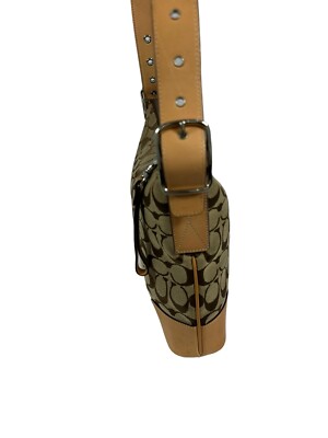 Genuine vintage COACH 6347 tan crossbody shoulder bag logo year