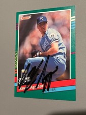 SIGNED BASEBALL CARD AUTO KEVIN APPIER KANSAS CITY ROYALS DONRUSS 1991 #740