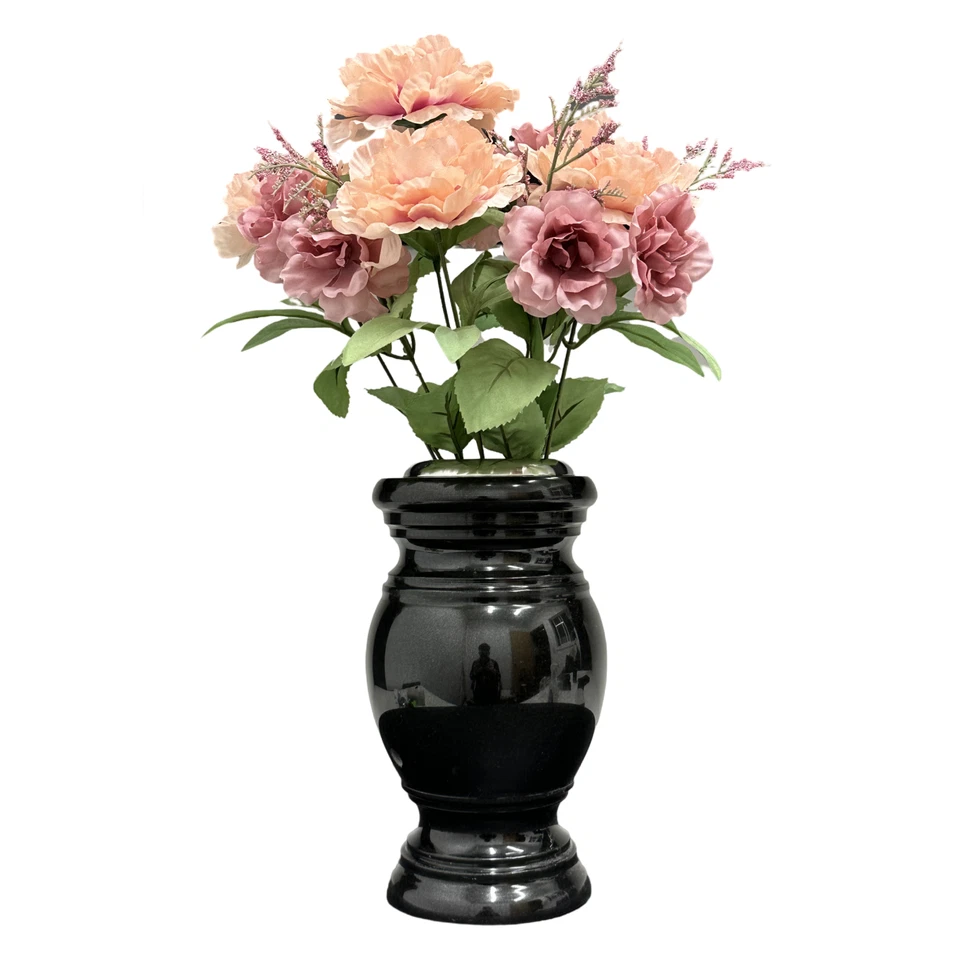 Memorial Friedhof Blumenvase - echte Granitvase mit Edelstahlinnenseite - Bild 2 von 4