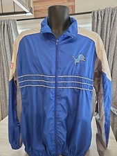 Detroit Lions NFL Windbreaker Jacket Mens Size XL Sports Illustrated Football