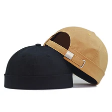 3XL Brimless Cap Skullcap Rolled Cuff No Visor Beanie Sailor Hat L/XXL Big Head