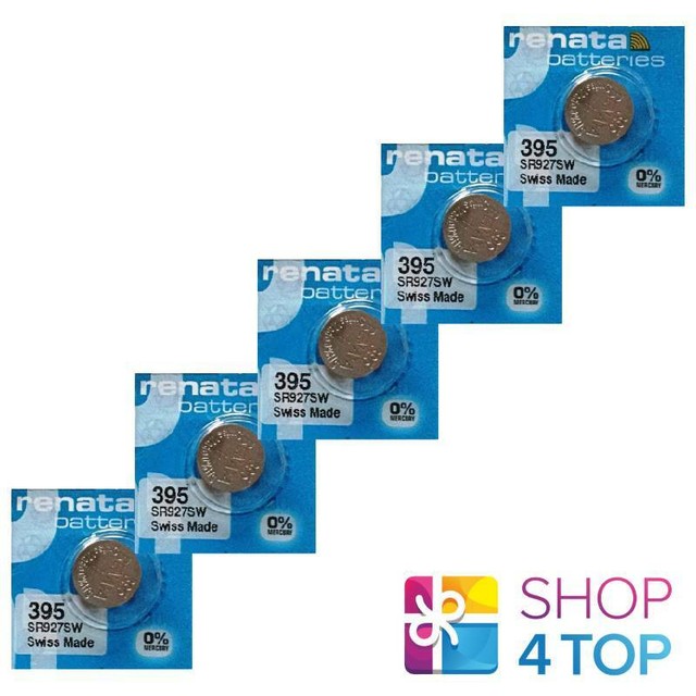 5 RENATA 395 SR927SW BATTERIES SILVER 1 55V WATCH SWISS MADE EXP 2021 5-renata-395-sr927sw-batteries-silver-1-55v-watch-swiss-made-exp-2021
