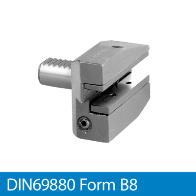 DIN 69880 VDI Halter Form B8, Radial-Werkzeughalter links, überkopf, lang