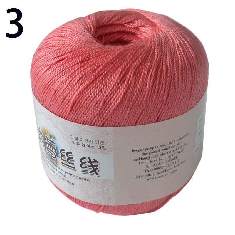 Lace Cotton Yarns 2Ply Knitting Crochet Embroidery Thread DIY Crafts