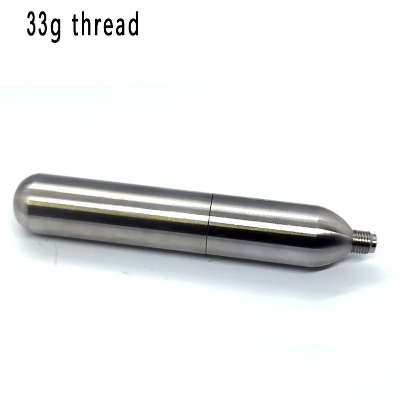 Refillable CO2 Cartridges 8G-45G Threaded for Soda Beer Brewing Homebrew Use