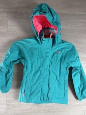 The North Face Youth Girls' Size XS 6 Jacket Green Hyvent Windbreaker Hooded