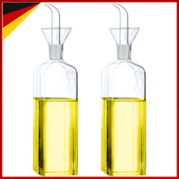 ÖLflasche Glasflasche Spender FüR OlivenöL Essig Messspender KüChe Bbq 2Er Set