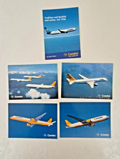 5 Airline Karten  -  Condor --verschiedene Motive