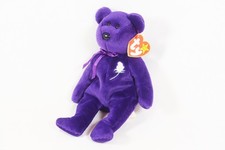 TY Beanie Baby PRINCESS DIANA Purple Bear 1997 PE Pellets RETIRED NICE 
