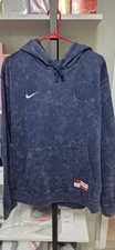 Paris Saint-Germain Nike Club Washed Pullover Hoodie - Navy