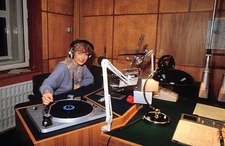 Dagmar Berghoff Hamburg Radio Studio Radio radio record player- 1970s Old Photo