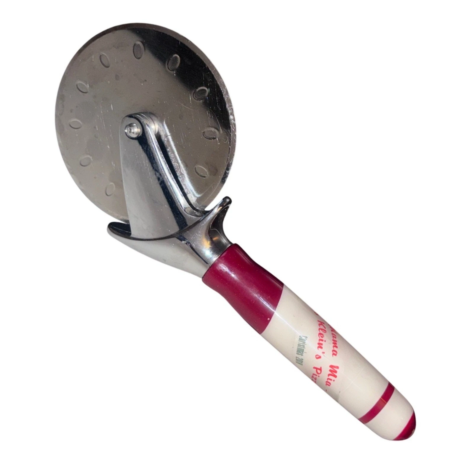 Mama Mia Klein's Pizzeria Pizza Cutter Red Cream Stainless Steel 9 Inch 2018
Opens in a new window o