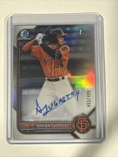 Adrian Sugastey 2022 Bowman Chrome 1st Refractor Auto Card #CPA-AS /499