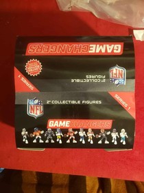 NFL GAME CHANGERS - 2&rdquo; COLLECTIBLE FIGURES Case of 12 Mahomes Burrow Kupp CHASE!