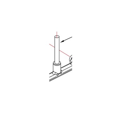 BK Resources BK-3.5RP-G 3-1/2'' Riser Pipe for Add-on Faucet