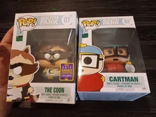 Funko Pop! South Park #02 Cartman and #07 The Coon 2017 Summer Convention...
