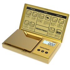 WEIGHTMAN Digital Scale Gram, 200g/0.01g Pocket 5 x 3 x 0.7 inches, Gold