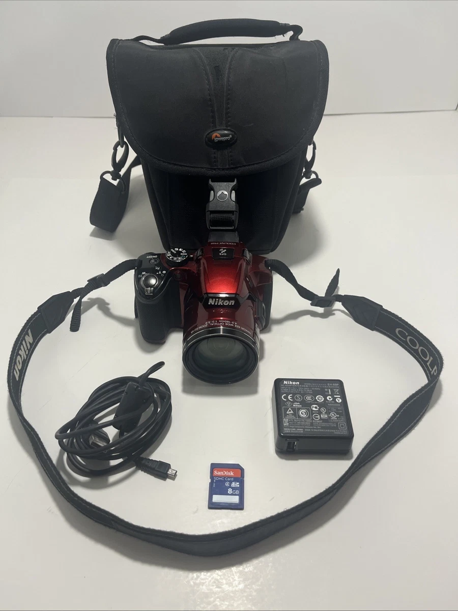 Nikon - COOLPIX P510 16.1MP Digital Camera Red 42x Zoom - Battery