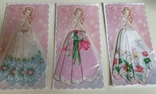 Set/3 NEW LuRay Floral Handkerchief Gift Cards + Envelopes ~ SUMMER SALE (201)