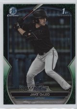 2023 Bowman Draft Chrome Green Grass Refractor 72/99 Jake Deleo #BDC-158 0e3u