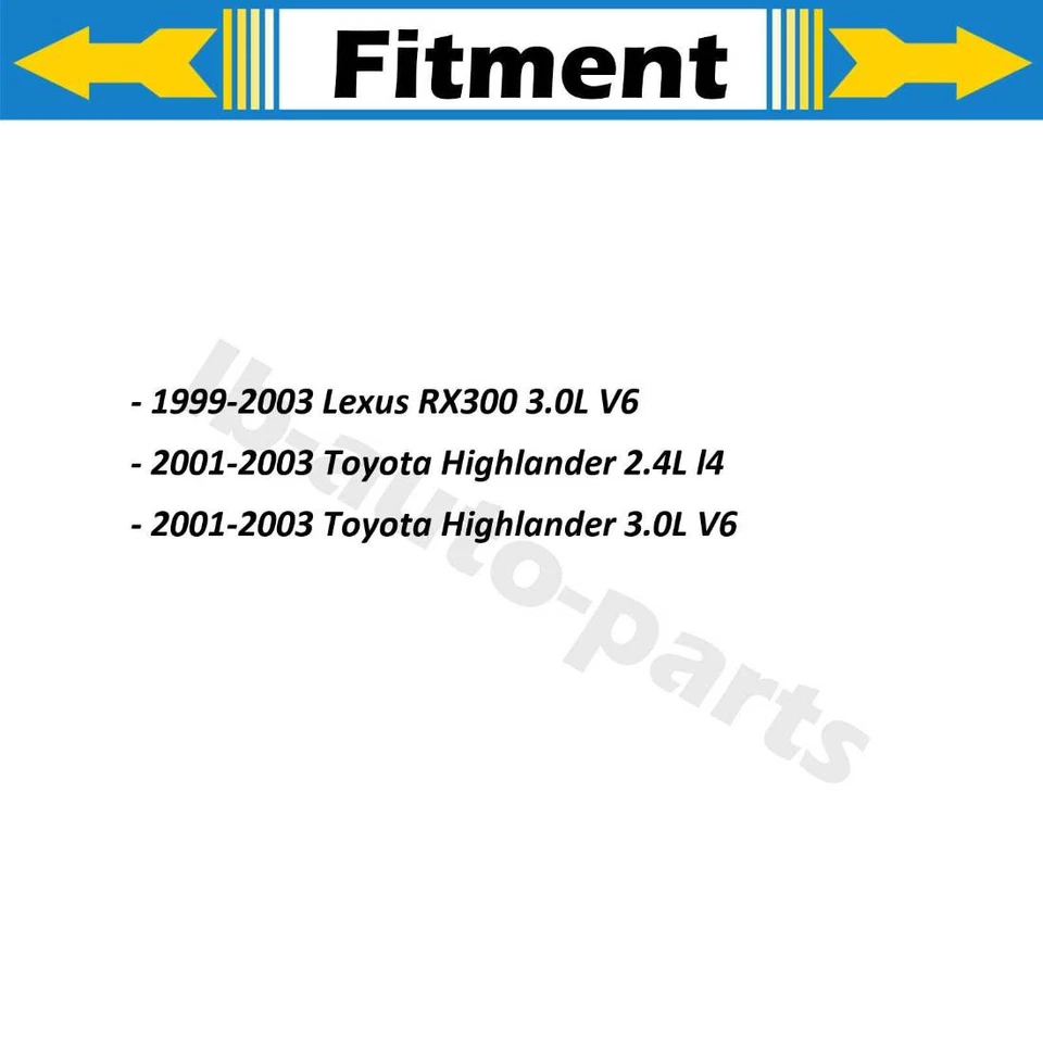 Mangueira de freio traseira 2x para 1999-2003 Lexus RX300 3.0L - Imagem 2 de 4