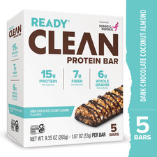 Ready Nutrition Dark Chocolate Coconut Almond Protein Bar Box